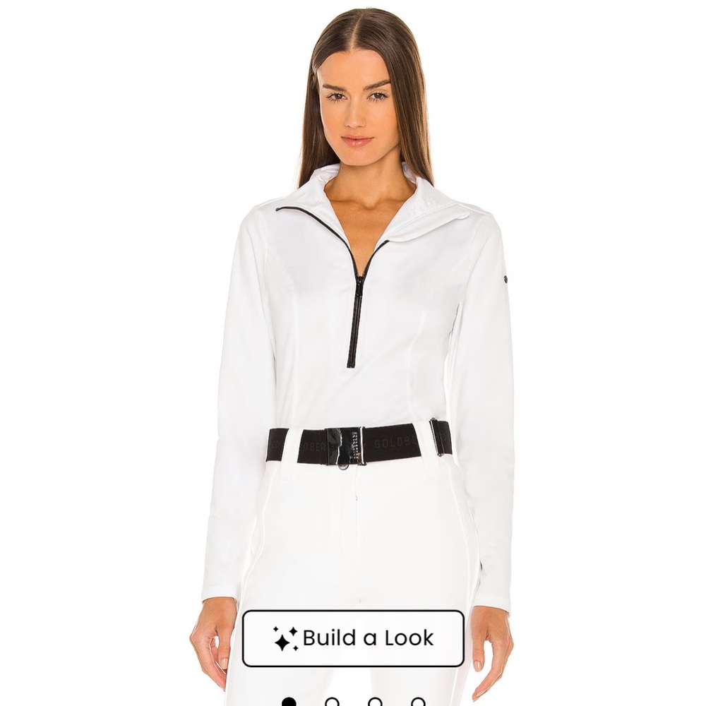 Goldbergh White Ski Jacket with Black Trim
